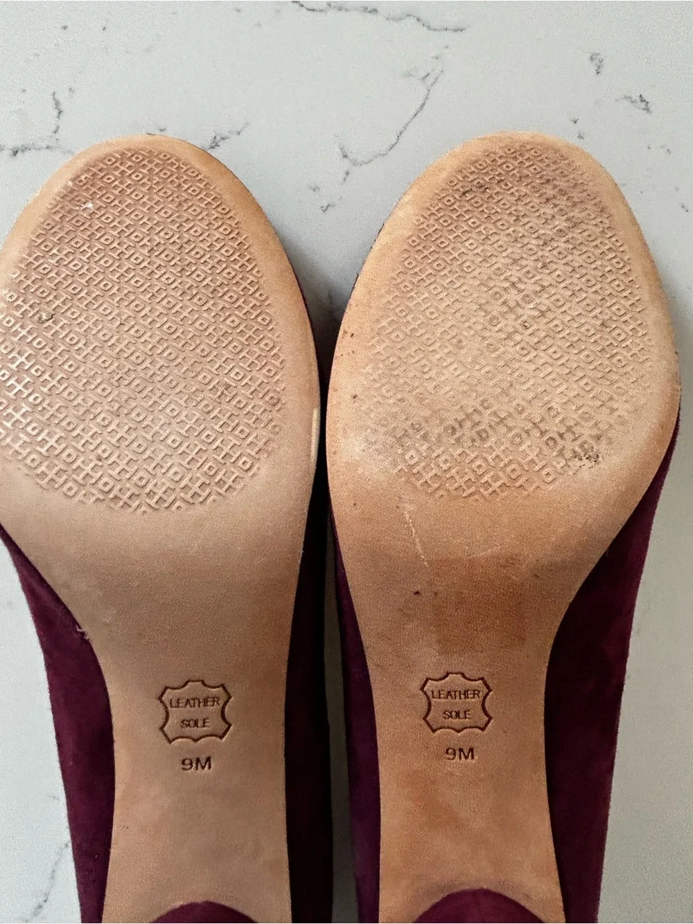 Tory Burch Elizabeth maroon heels/pumps size 9